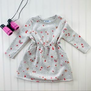 Old Navy 🌈 Rainbow Sweatshirt Dress